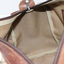 GUCCI GG Supreme Boston Bag PVC Beige Gold Auth 156843-18