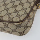 GUCCI GG Supreme Shoulder Bag PVC Beige Gold 97 02 068 Auth 156844-10