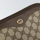 GUCCI GG Supreme Shoulder Bag PVC Beige Gold 97 02 068 Auth 156844-14