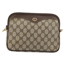 GUCCI GG Supreme Shoulder Bag PVC Beige Gold 97 02 068 Auth 156844-2