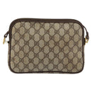 GUCCI GG Supreme Shoulder Bag PVC Beige Gold 97 02 068 Auth 156844-3