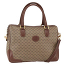 GUCCI Micro GG Supreme Boston Bag PVC 2way Beige Gold 002 122 0033 Auth 156846-1