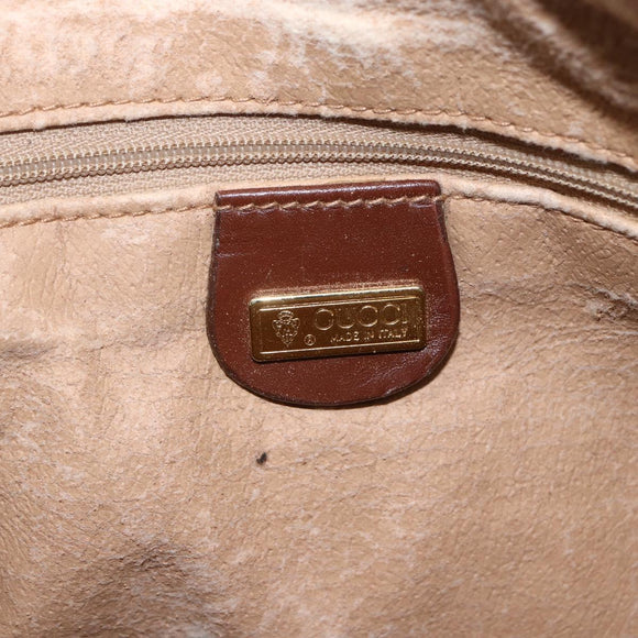 GUCCI Micro GG Supreme Boston Bag PVC 2way Beige Gold 002 122 0033 Auth 156846