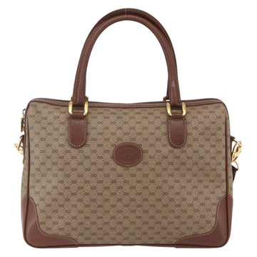 GUCCI Micro GG Supreme Boston Bag PVC 2way Beige Gold 002 122 0033 Auth 156846 - 0