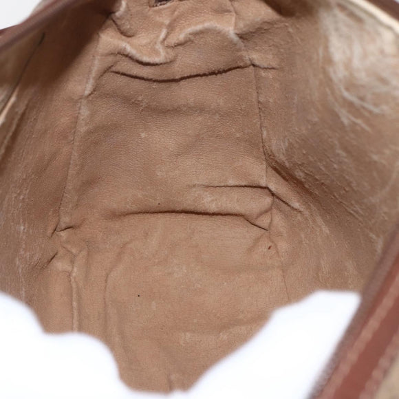 GUCCI Micro GG Supreme Boston Bag PVC 2way Beige Gold 002 122 0033 Auth 156846