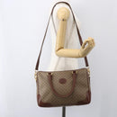 GUCCI Micro GG Supreme Boston Bag PVC 2way Beige Gold 002 122 0033 Auth 156846-24