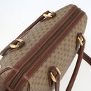 GUCCI Micro GG Supreme Boston Bag PVC 2way Beige Gold 002 122 0033 Auth 156846-6