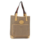 GUCCI Micro GG Supreme Web Sherry Line Bag PVC Beige 002 904 0223 Auth 156847-20