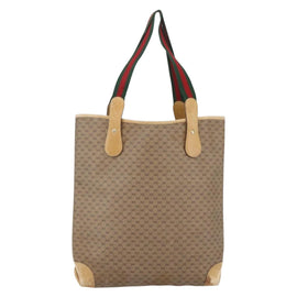 GUCCI Micro GG Supreme Web Sherry Line Bag PVC Beige 002 904 0223 Auth 156847 - 0
