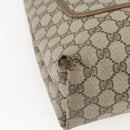 GUCCI GG Supreme Web Sherry Line Tote Bag PVC Beige Red 39 02 003 Auth 156848-11