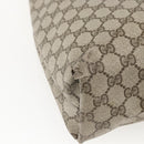 GUCCI GG Supreme Web Sherry Line Tote Bag PVC Beige Red 39 02 003 Auth 156848-13