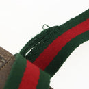 GUCCI GG Supreme Web Sherry Line Tote Bag PVC Beige Red 39 02 003 Auth 156848-8