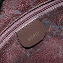 GUCCI Shoulder Bag Suede Brown Gold 000 2855 0550 0 Auth 156851-16