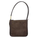 GUCCI Shoulder Bag Suede Brown Gold 000 2855 0550 0 Auth 156851-2