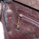 GUCCI Shoulder Bag Suede Brown Gold 000 2855 0550 0 Auth 156851-20