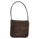 GUCCI Shoulder Bag Suede Brown Gold 000 2855 0550 0 Auth 156851-3