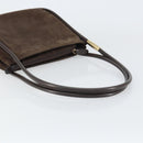GUCCI Shoulder Bag Suede Brown Gold 000 2855 0550 0 Auth 156851-7
