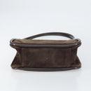 GUCCI Shoulder Bag Suede Brown Gold 000 2855 0550 0 Auth 156851-9