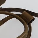 GUCCI Boston Bag Canvas 2way Beige Gold Auth 156852-10