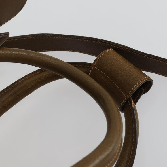 GUCCI Boston Bag Canvas 2way Beige Gold Auth 156852