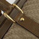 GUCCI Boston Bag Canvas 2way Beige Gold Auth 156852-16