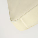 GUCCI Bamboo Hand Bag Leather 2way White Gold 001 0166 1638 Auth 156854-13