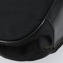 GUCCI Bamboo Hand Bag Nylon Black Silver 001 1998 1577 Auth 156855-14