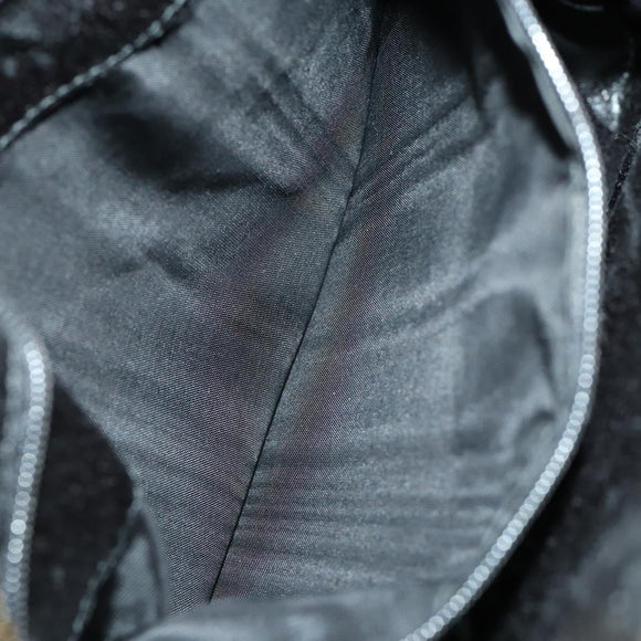 GUCCI Shoulder Bag Enamel Black Gold 001 1075 1650 0 Auth 156856