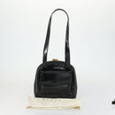 GUCCI Shoulder Bag Enamel Black Gold 001 1075 1650 0 Auth 156856-24