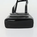GUCCI Shoulder Bag Enamel Black Gold 001 1075 1650 0 Auth 156856-5