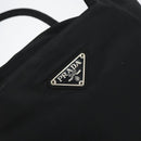 PRADA Hand Bag Nylon Black Auth 156858-17