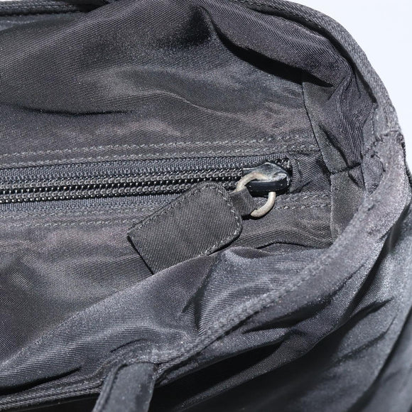 PRADA Hand Bag Nylon Black Auth 156858