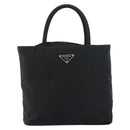 PRADA Hand Bag Nylon Black Auth 156858-13