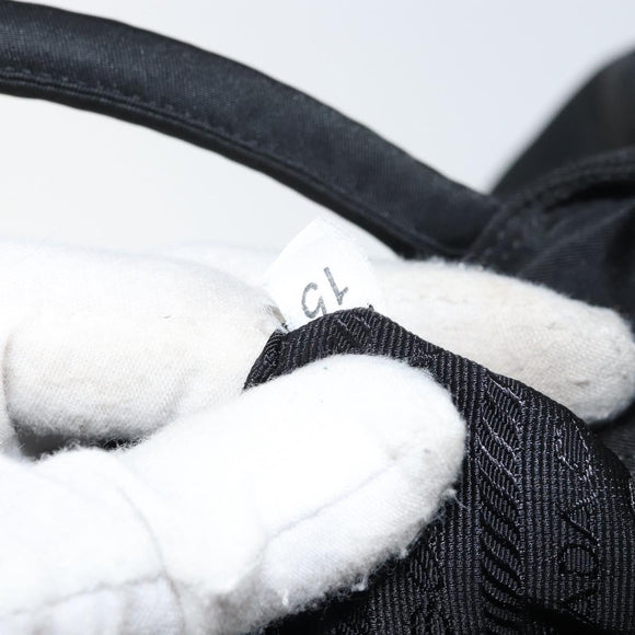 PRADA Hand Bag Nylon Black Auth 156858