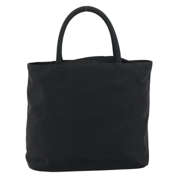 PRADA Hand Bag Nylon Black Auth 156858