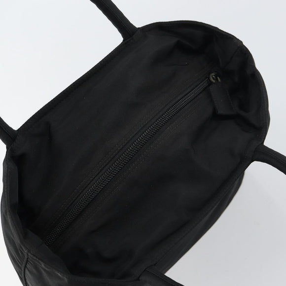 PRADA Hand Bag Nylon Black Auth 156858