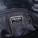 PRADA Tote Bag Nylon Leather Black Auth 156859-10