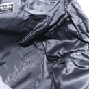 PRADA Tote Bag Nylon Leather Black Auth 156859-19