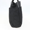 PRADA Tote Bag Nylon Leather Black Auth 156859-3