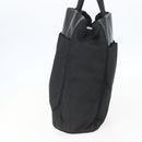 PRADA Tote Bag Nylon Leather Black Auth 156859-4