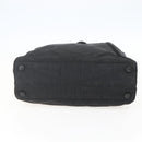 PRADA Tote Bag Nylon Leather Black Auth 156859-5