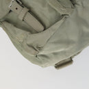PRADA Backpack Nylon Beige Silver Auth 156861-16