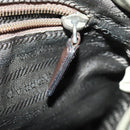 PRADA Backpack Nylon Beige Silver Auth 156861-25