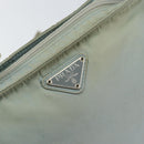 PRADA Shoulder Bag Nylon Light Blue Silver Auth 156862-9