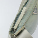 PRADA Shoulder Bag Nylon Light Blue Silver Auth 156862-18