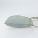 PRADA Shoulder Bag Nylon Light Blue Silver Auth 156862-3