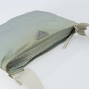 PRADA Shoulder Bag Nylon Light Blue Silver Auth 156862-6