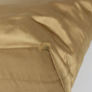 PRADA Tote Bag Satin Beige Silver Auth 156863-12