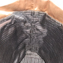 PRADA Tote Bag Satin Beige Silver Auth 156863-17