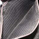 PRADA Tote Bag Satin Beige Silver Auth 156863-20